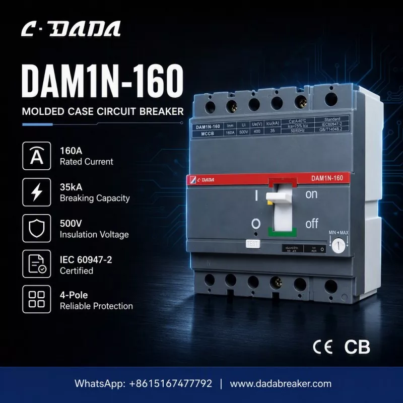 Precyzyjna ochrona sieci przemysłowych: MCCB C·DADA DAM1N-160