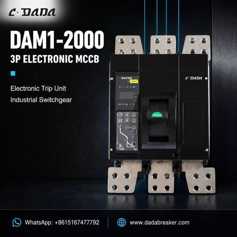 DAM1-2000 3P Elektroniczny wyłącznik MCCB do rozdzielnic przemysłowych | C·DADA Elektryczny